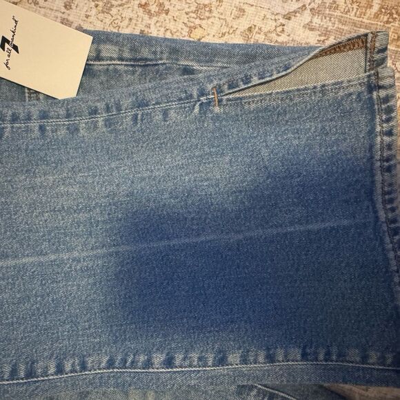 7 For All Mankind Frame Denim Blue Straight Leg Jeans - Size 27 NEW - Picture 5 of 5